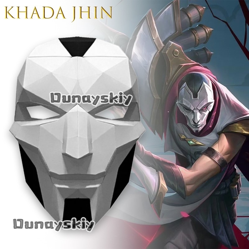 Anime Cosplay Diy - قناع AKhada Jhin Oni DIY من