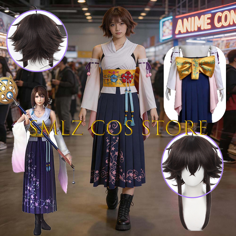 Anime Cosplay Women - زي تنكري نسائي Smlz FFX يونا