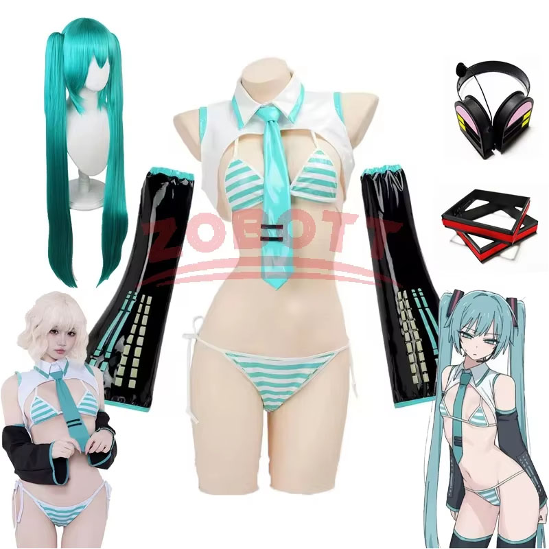 Anime Cosplay Bikini - أزياء تنكرية لشخصية ميكو من الأنمي،
