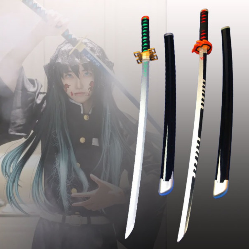 Anime Cosplay Real - 41in/104 سنتيمتر شيطان القاتل كاتانا أنيمي