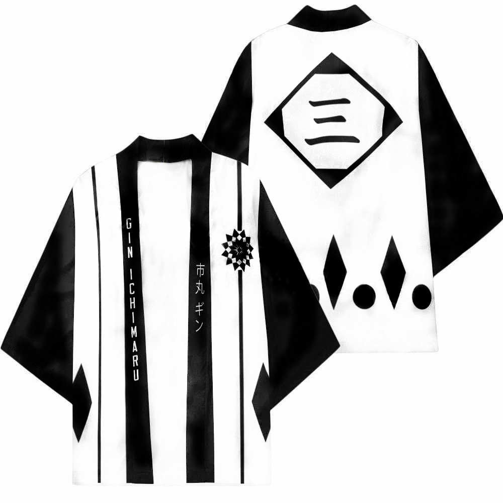 رداء كيمونو ياباني مطبوع بتصمي - مراجعة Bleach Captain Coat وسعره