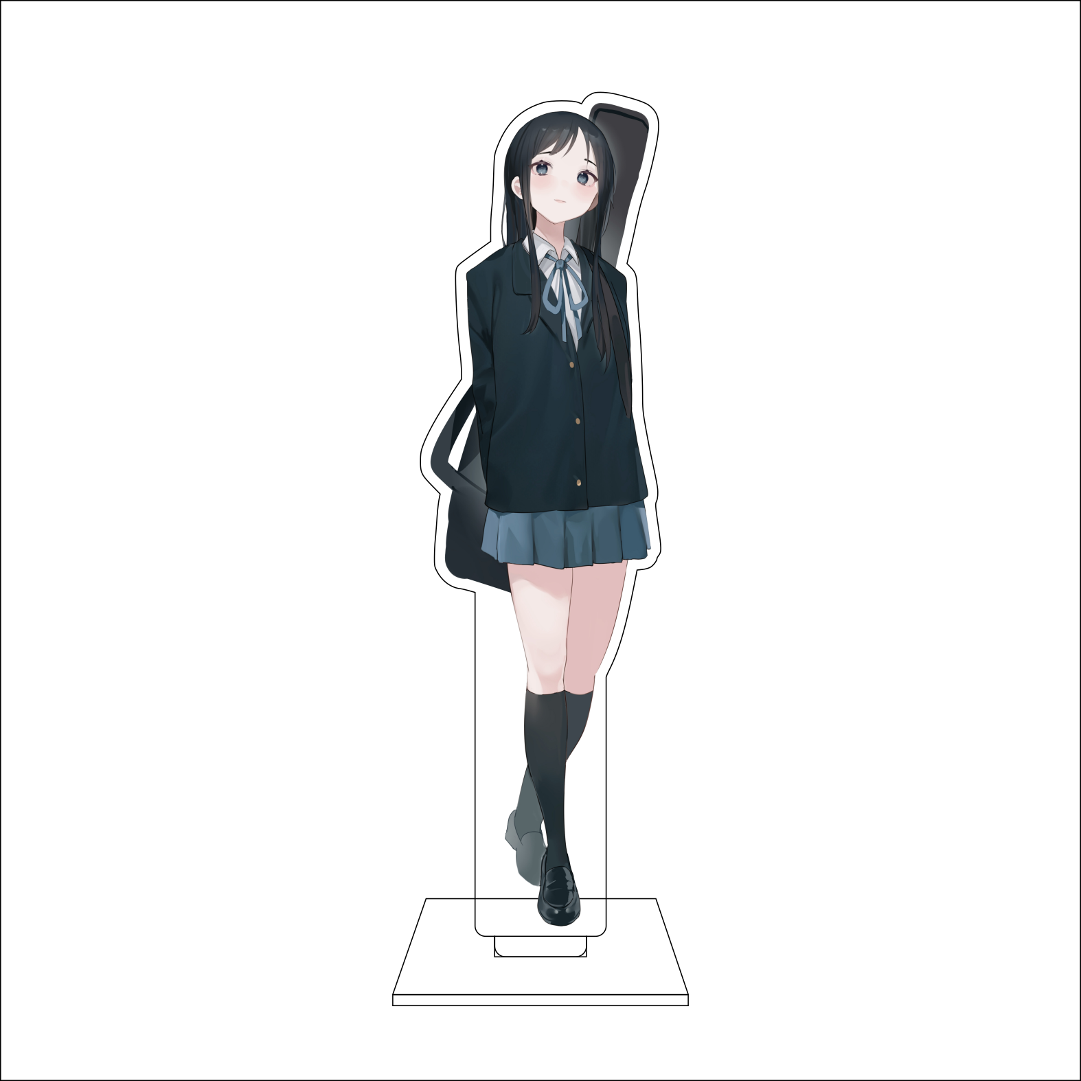 16 سم أنيمي K-ON! لوحة عرض أكر - مراجعة Anime Cosplay Props وسعره