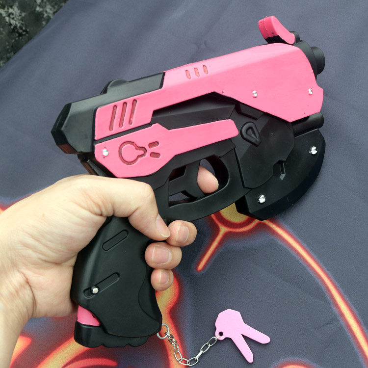 حجم حقيقي D.Va مسدس بندقية سلا - مراجعة Anime Cosplay Real وسعره