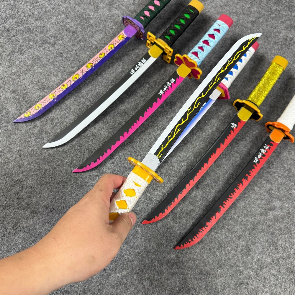 16 بوصة Tomioka Giyuu Katana أ - مراجعة Anime Cosplay Real وسعره