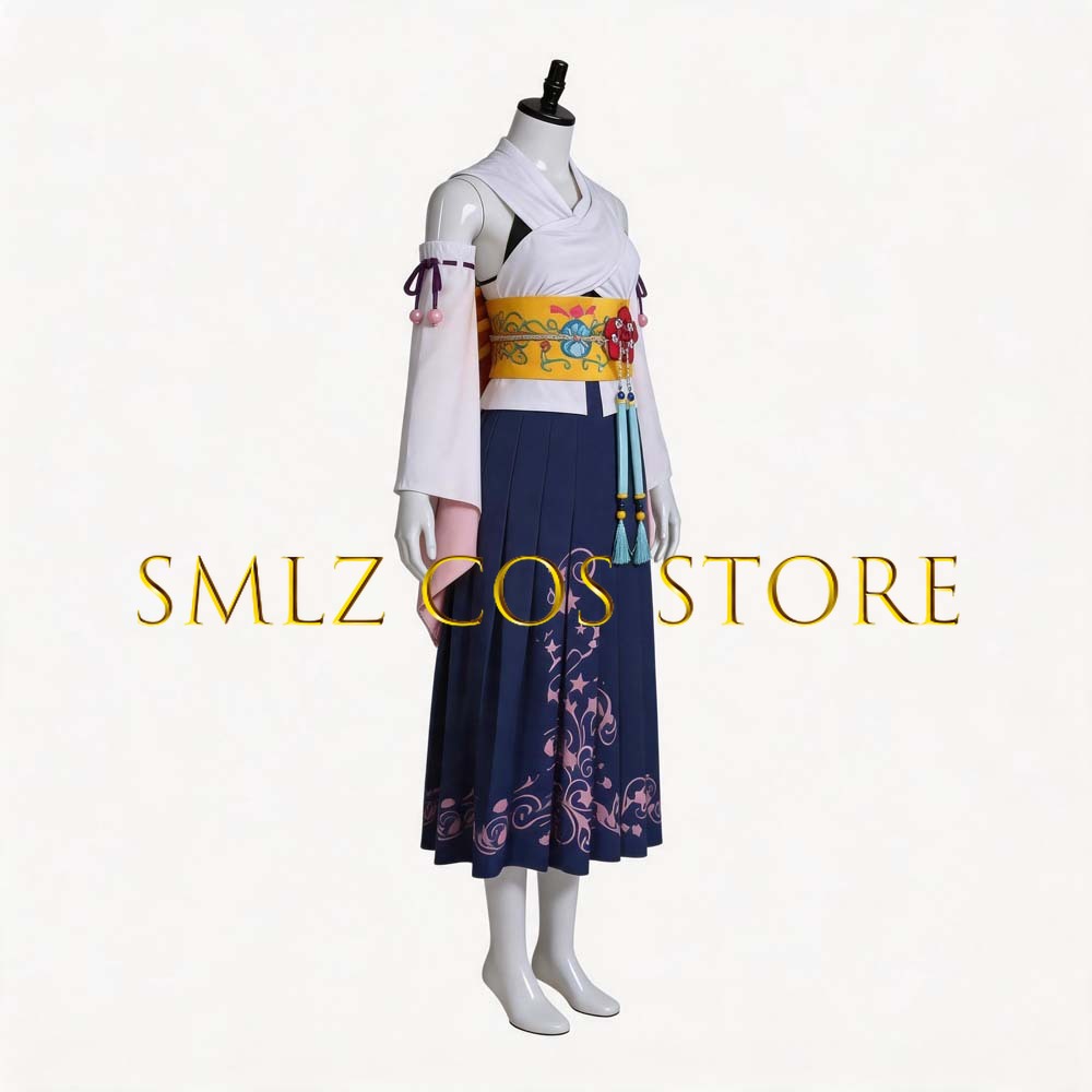زي تنكري نسائي Smlz FFX يونا م - مراجعة Anime Cosplay Women وسعره