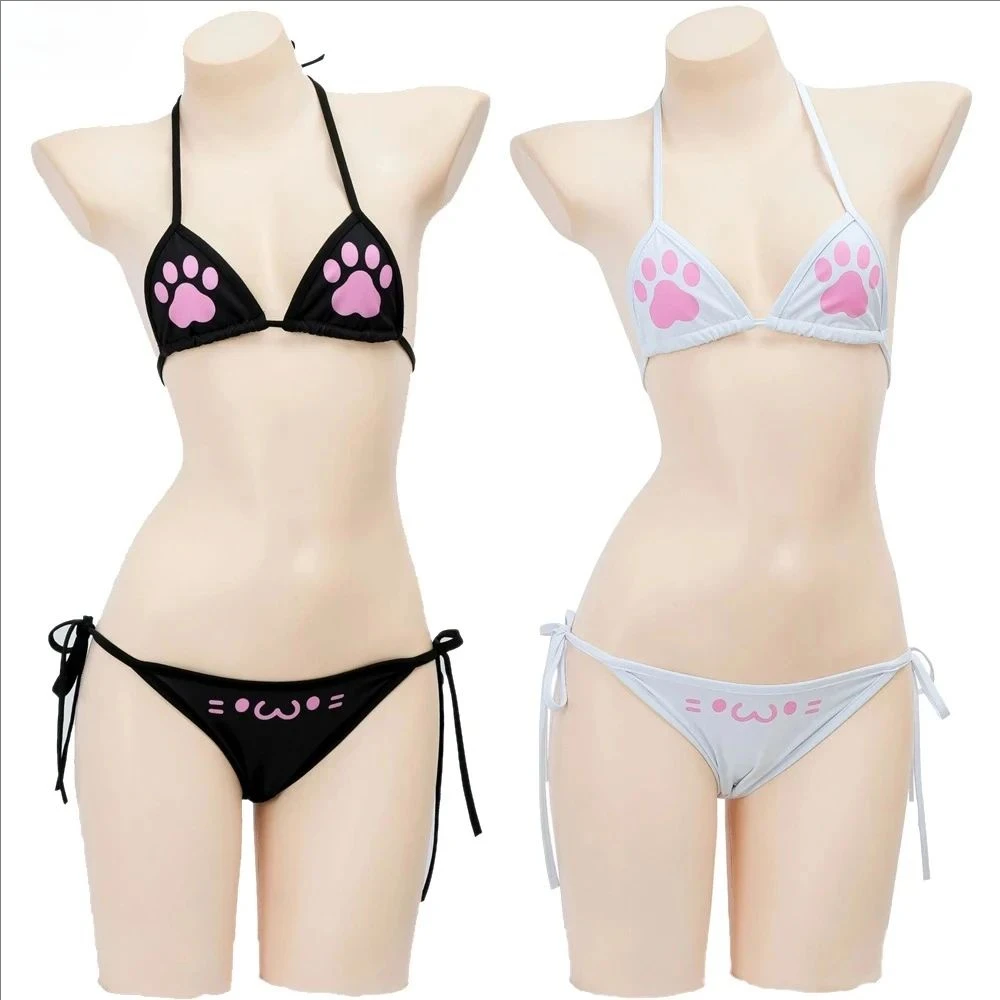 ملابس سباحة نسائية بيكيني ثلاث - مراجعة Anime Cosplay Bikini وسعره