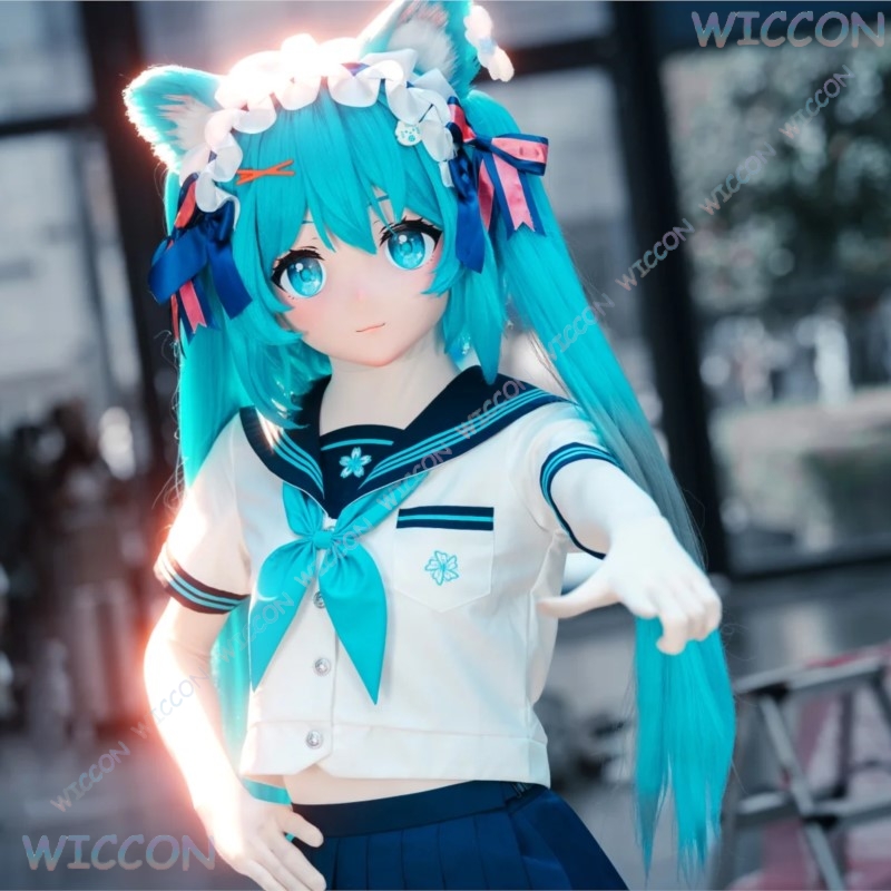 Kigurumi أنثى قناع الوجه أنيمي - مراجعة Anime Cosplay Diy وسعره