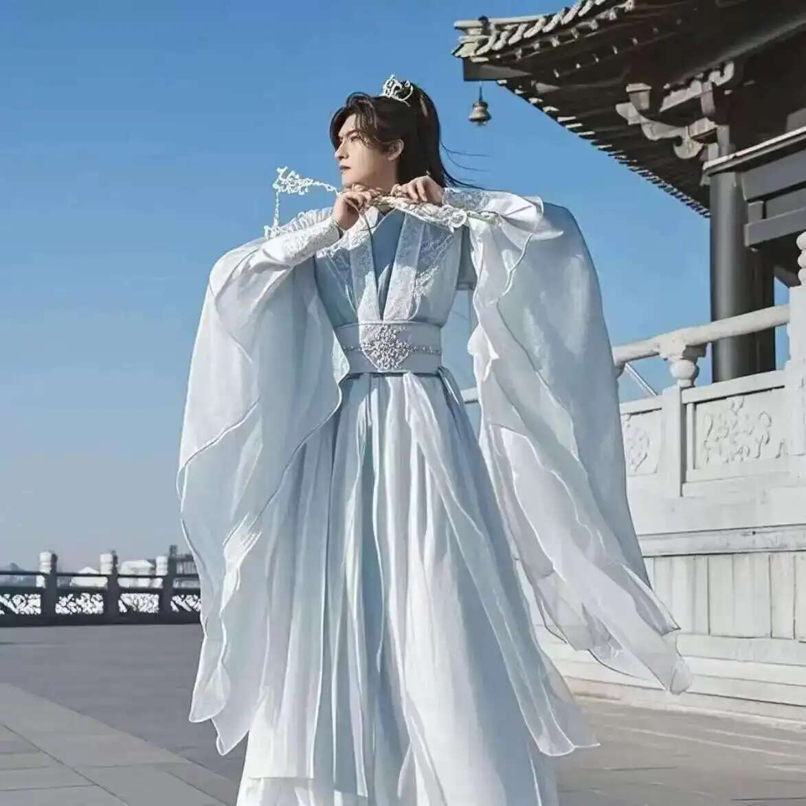حجم كبير 3XL Hanfu الرجال الصي - مراجعة Anime Cosplay Dress For Men وسعره