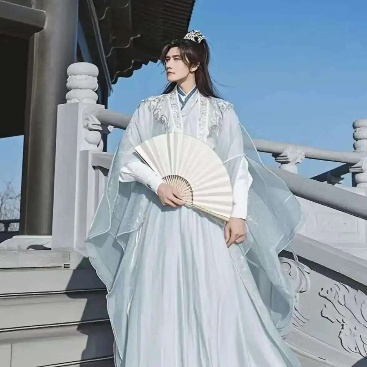 حجم كبير 3XL Hanfu الرجال الصي - مراجعة Anime Cosplay Dress For Men وسعره